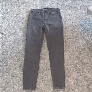 Madewell High-Rise Gray Skinny Jeans